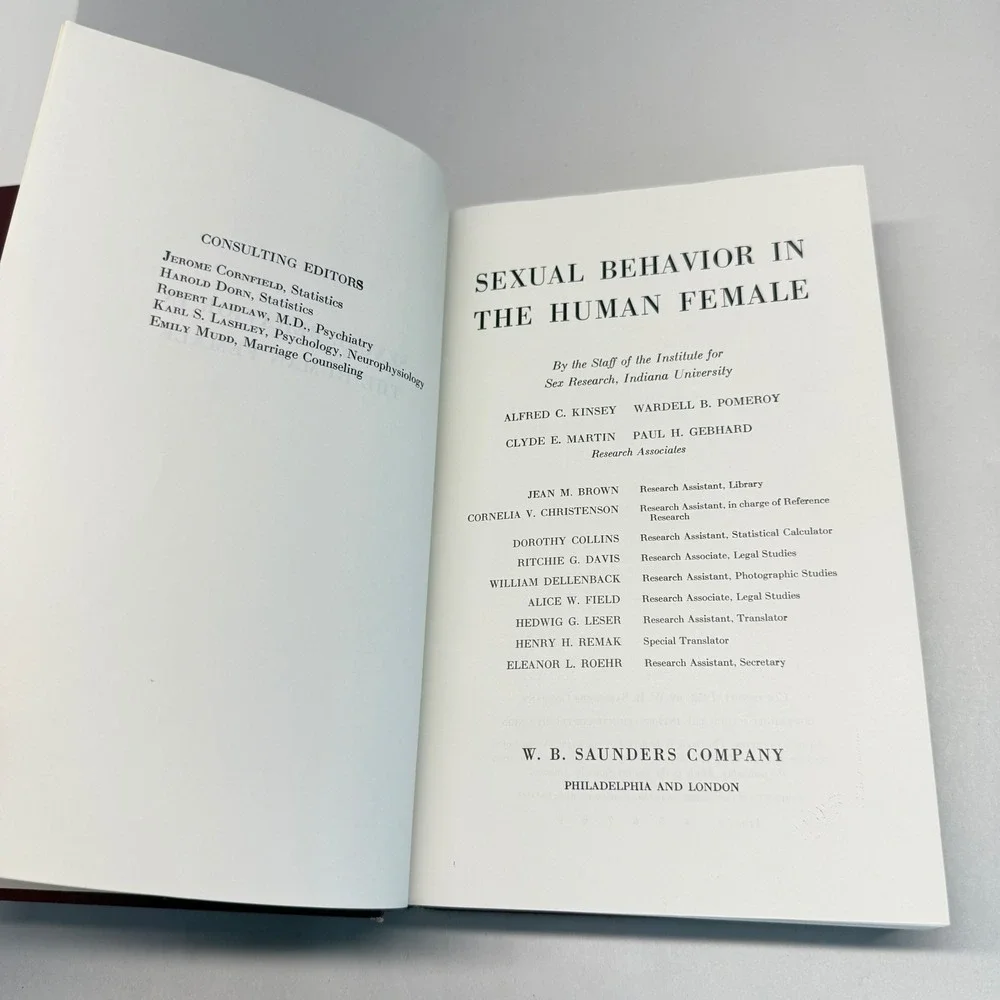Kinsey Reports Sexual Behavior in the Human Male & Female 2 Vol Set Saunders
